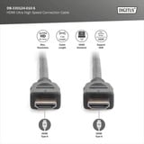 Digitus Cavo di collegamento HDMI Ultra High Speed, con Ethernet, UHD 8K Nero