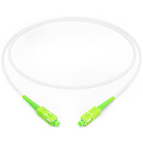 Digitus Cavo patch in fibra ottica simplex, rinforzato in acciaio, monomodale, SC/APC > SC/APC bianco