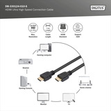 Digitus DB-330124-010-S, Cavo Nero