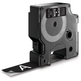 Dymo D1 etichette originali | Rotolo da 19 mm x 7 m | stampa bianca su nero | etichette autoadesive per etichettatrice LabelManager | 1 Pezzo, Nastro di scrittura Bianco su nero, Poliestere, Belgio, -18 - 90 °C, DYMO, LabelManager, LabelWriter 450 DUO