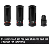 EINHELL Avvitatore a impulsi professionale a batteria IMPAXXO 18/400, 1/2", 18 Volt rosso/Nero