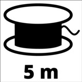 EINHELL GE-CT 18/28 Li-Solo 28 cm Batteria Nero, Rosso rosso/Nero, Tagliabordi, 28 cm, Impugnatura a D con avvolgimento filo, 1,6 mm, 5 m, 8000 Giri/min