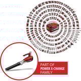 EINHELL Soffiatore per foglie a batteria professionale GP-LB 18/200 Li GK - Solo, 18 Volt rosso/Nero