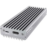 ICY BOX IB-1817MA-C31 Box esterno SSD Argento M.2 alluminio, Box esterno SSD, M.2, PCI Express 3.0, 10 Gbit/s, Collegamento del dispositivo USB, Argento