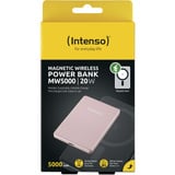 Intenso Powerbank wireless magnetica MW5000 Rosé rosa