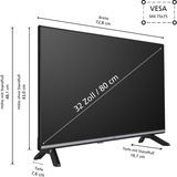JVC LT-32VH7555, Televisore LED Nero