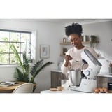 Kenwood Titanium Chef Baker XL Lite - Impastatrice planetaria, 3 ganci e fruste,1200W, 7L, Bianco (KVL65.001WH), Robot da cucina bianco, 3 ganci e fruste,1200W, 7L, Bianco (KVL65.001WH), 7 L, Bianco, Manopola, Miscelatura, Acciaio inox, Metallo