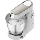 Kenwood Titanium Chef Baker XL Lite - Impastatrice planetaria, 3 ganci e fruste,1200W, 7L, Bianco (KVL65.001WH), Robot da cucina bianco, 3 ganci e fruste,1200W, 7L, Bianco (KVL65.001WH), 7 L, Bianco, Manopola, Miscelatura, Acciaio inox, Metallo