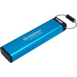 Kingston IronKey Keypad 200C USB-C da 16 GB, FIPS 140-3 livello 3 (in fase di approvazione) AES-256, Chiavetta USB FIPS 140-3 livello 3 (in fase di approvazione) AES-256, 16 GB, USB tipo-C, 3.2 Gen 1 (3.1 Gen 1), 145 MB/s, Sleeve, Blu