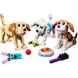LEGO Creator 3-in-1 Adorabili cagnolini, Giochi di costruzione Set da costruzione, 7 anno/i, Plastica, 475 pz, 596 g