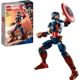 LEGO Marvel Super Heroes Personaggio di Captain America, Giochi di costruzione Set da costruzione, 8 anno/i, Plastica, 310 pz, 345 g