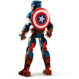 LEGO Marvel Super Heroes Personaggio di Captain America, Giochi di costruzione Set da costruzione, 8 anno/i, Plastica, 310 pz, 345 g