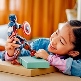 LEGO Marvel Super Heroes Personaggio di Captain America, Giochi di costruzione Set da costruzione, 8 anno/i, Plastica, 310 pz, 345 g