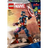 LEGO Marvel Super Heroes Personaggio di Captain America, Giochi di costruzione Set da costruzione, 8 anno/i, Plastica, 310 pz, 345 g
