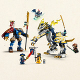 LEGO NINJAGO 71843 Mech Cavalca-Drago di Rogue, con Drago Giocattolo, Mech, 4 Minifigure e Spada Rivelatrice, Idea Regalo 8+, Giochi di costruzione con Drago Giocattolo, Mech, 4 Minifigure e Spada Rivelatrice, Idea Regalo 8+, Set da costruzione, 8 anno/i, Plastica, 584 pz, 710 g