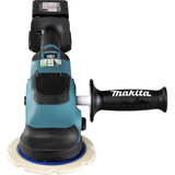 Makita Lucidatrice rotorbitale a batteria DPO600Z, 18 Volt, Macchina di lucidatura blu/Nero