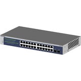 Netgear GS724T Gestito L2+/L3 Gigabit Ethernet (10/100/1000) 1U Blu, Grigio, Interruttore blu, Gestito, L2+/L3, Gigabit Ethernet (10/100/1000), Full duplex, Montaggio rack, 1U