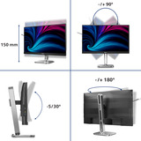 Philips 27B2U6903, Monitor LED grigio scuro/Argento