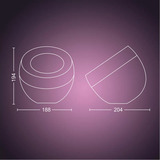 Philips Hue Lampada da tavolo White & Color Ambiance Iris Edizione Speciale, Luce LED bianco