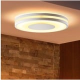 Philips Hue Plafoniera Being, Luce LED bianco, Philips Hue White ambiance Plafoniera Being, Lampada a soffitto intelligente, Bluetooth, Bianco, LED, Metallo, Lampadina/e non sostituibile/i