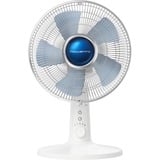 Rowenta Turbo Silence Extreme+ VU2730 Bianco, Ventilatore bianco/Blu, Ventilatore domestico con pale, Bianco, Tavolo, 30 cm, 2700 m³/h, 120°