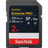 SanDisk Extreme PRO 2TB SDXC, Scheda di memoria Nero