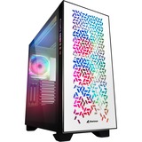 Sharkoon ELITE SHARK CA300H Tower Bianco, Torre grande telaio bianco, Tower, PC, Bianco, ATX, EATX, micro ATX, Mini-ITX, Metallo, Vetro temperato, Giocare