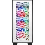 Sharkoon ELITE SHARK CA300H Tower Bianco, Torre grande telaio bianco, Tower, PC, Bianco, ATX, EATX, micro ATX, Mini-ITX, Metallo, Vetro temperato, Giocare