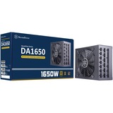 SilverStone DA1650 alimentatore per computer 1650 W 20-pin ATX 2U Nero, Alimentatore PC Nero, 1650 W, 90 - 264 V, 43 - 63 Hz, Attivo, 130 W, 1650 W