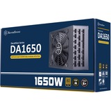 SilverStone DA1650 alimentatore per computer 1650 W 20-pin ATX 2U Nero, Alimentatore PC Nero, 1650 W, 90 - 264 V, 43 - 63 Hz, Attivo, 130 W, 1650 W