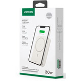 UGREEN 25208 batteria portatile 10000 mAh Carica wireless Beige, Powerbank  bianco, 10000 mAh, Power Delivery 3.0, Carica wireless, Beige
