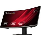 ViewSonic Display VG3419C Monitor PC 86,4 cm (34") 3440 x 1440 Pixel UltraWide Quad HD LED Nero, Monitor LED Nero (opaco), 86,4 cm (34"), 3440 x 1440 Pixel, UltraWide Quad HD, LED, 3,5 ms, Nero