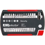 Wiha Set di punte XLSelector Security, 31 pezzi, Set di bit Nero/Rosso