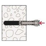 fischer SX Plus 8x40, 567899, Tassello grigio chiaro