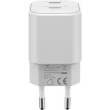 goobay Caricatore rapido duale USB-C Nano, PD, GaN, 35 watt, Caricabatterie bianco