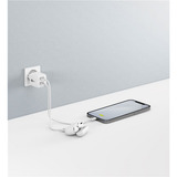 goobay Caricatore rapido duale USB-C Nano, PD, GaN, 35 watt, Caricabatterie bianco