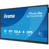 iiyama TE7512MIS-B4AG visualizzatore di messaggi Design chiosco 190,5 cm (75") LCD Wi-Fi 400 cd/m² 4K Ultra HD Nero Touch screen Processore integrato Android 24/7, Public Display Nero (opaco), Design chiosco, 190,5 cm (75"), LCD, 3840 x 2160 Pixel, Wi-Fi, 24/7