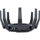 ASUS RT-AX89X AX6000 AiMesh router wireless Ethernet Dual-band (2.4 GHz/5 GHz) Nero Nero/Oro, Wi-Fi 6 (802.11ax), Dual-band (2.4 GHz/5 GHz), Collegamento ethernet LAN, 3G, Nero, Router da tavolo
