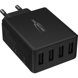 Ansmann HC430 Nero Interno, Caricabatterie Nero, Interno, AC, 5 V, Nero