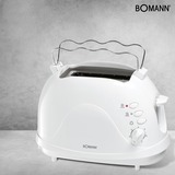 Bomann TA 246 CB 2 fetta/e 700 W Bianco bianco, 2 fetta/e, Bianco, 700 W, 230 V, 50 Hz, 285 mm