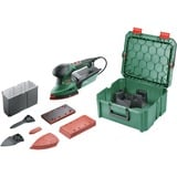 Bosch Levigatrice multifunzione PSM 200 AES + set di accessori da 29 pezzi, Multi Sander verde