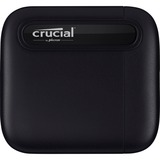 Crucial X6 1000 GB Nero, Disco a stato solido Nero, 1000 GB, USB tipo-C, 3.2 Gen 2 (3.1 Gen 2), 540 MB/s, Nero