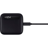 Crucial X6 1000 GB Nero, Disco a stato solido Nero, 1000 GB, USB tipo-C, 3.2 Gen 2 (3.1 Gen 2), 540 MB/s, Nero