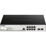 D-Link DGS-1210-10P Gestito L2 Gigabit Ethernet (10/100/1000) Supporto Power over Ethernet (PoE) 1U Nero, Interruttore grigio/Nero, Gestito, L2, Gigabit Ethernet (10/100/1000), Supporto Power over Ethernet (PoE), Montaggio rack, 1U