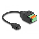 DeLOCK Adattatore USB 2.0, presa Mini-USB > morsettiera a 5 pin Nero