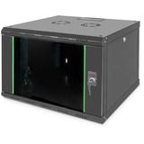 Digitus Alloggiamento a parete serie Unique - 600x600 mm (L x P) Nero, Da parete, 7U, 100 kg, Lucchetti, Griglie, Nero