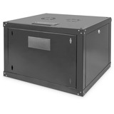 Digitus Alloggiamento a parete serie Unique - 600x600 mm (L x P) Nero, Da parete, 7U, 100 kg, Lucchetti, Griglie, Nero