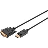Digitus Cavo adattatore DisplayPort > DVI-D, Interlock Nero