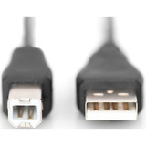 Digitus Cavo di collegamento USB 2.0 USB-A (spina) > USB-B (spina) Nero