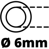 EINHELL 41.327.20 4 m Metallico, Rosso, Bianco argento/Rosso, Metallico, Rosso, Bianco, 4 m, 1,72 kg